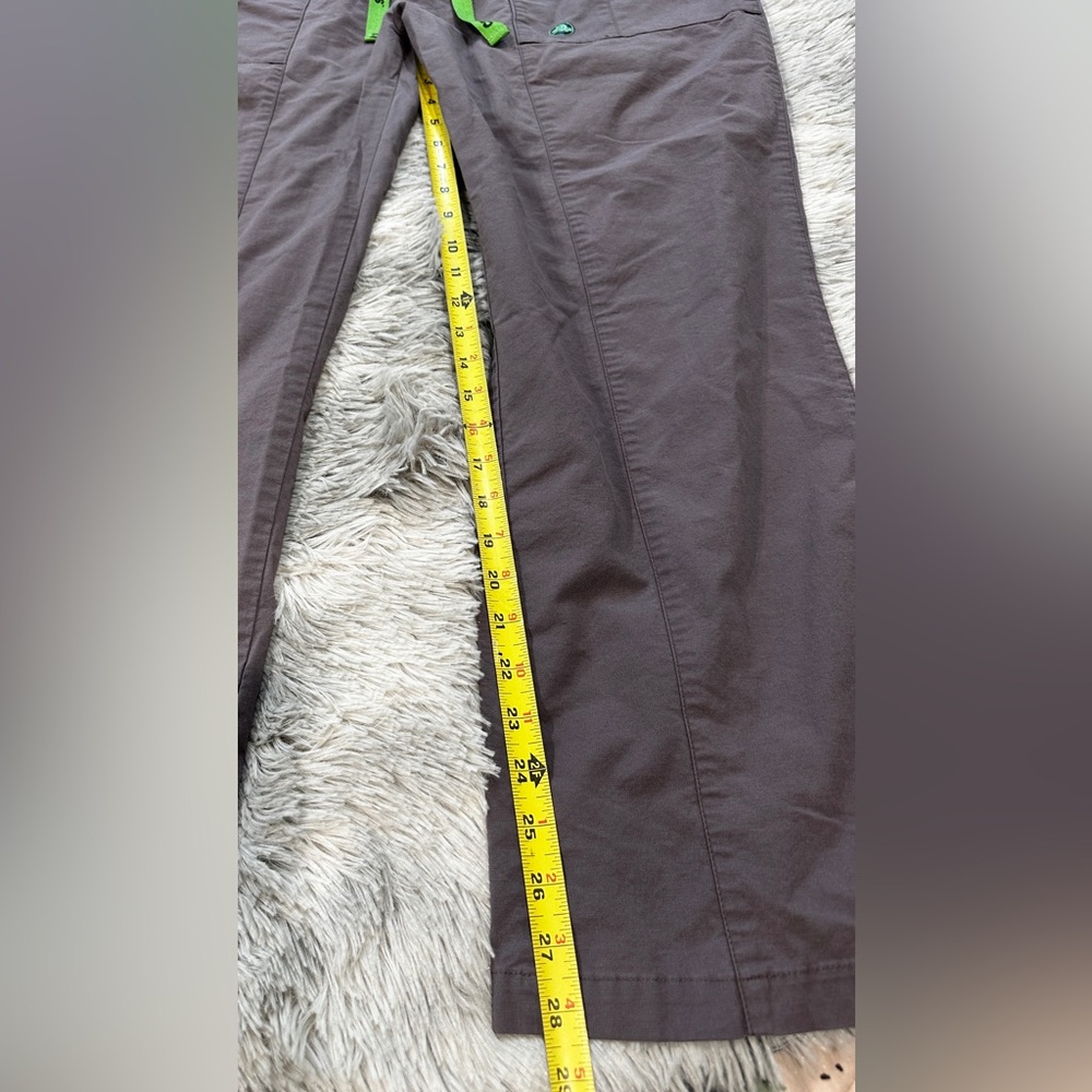 CROCS Gray with Neon Green Trim - Picture 3 of 7